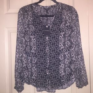 🆕Lucky Brand Long-sleeve Button-up Blouse